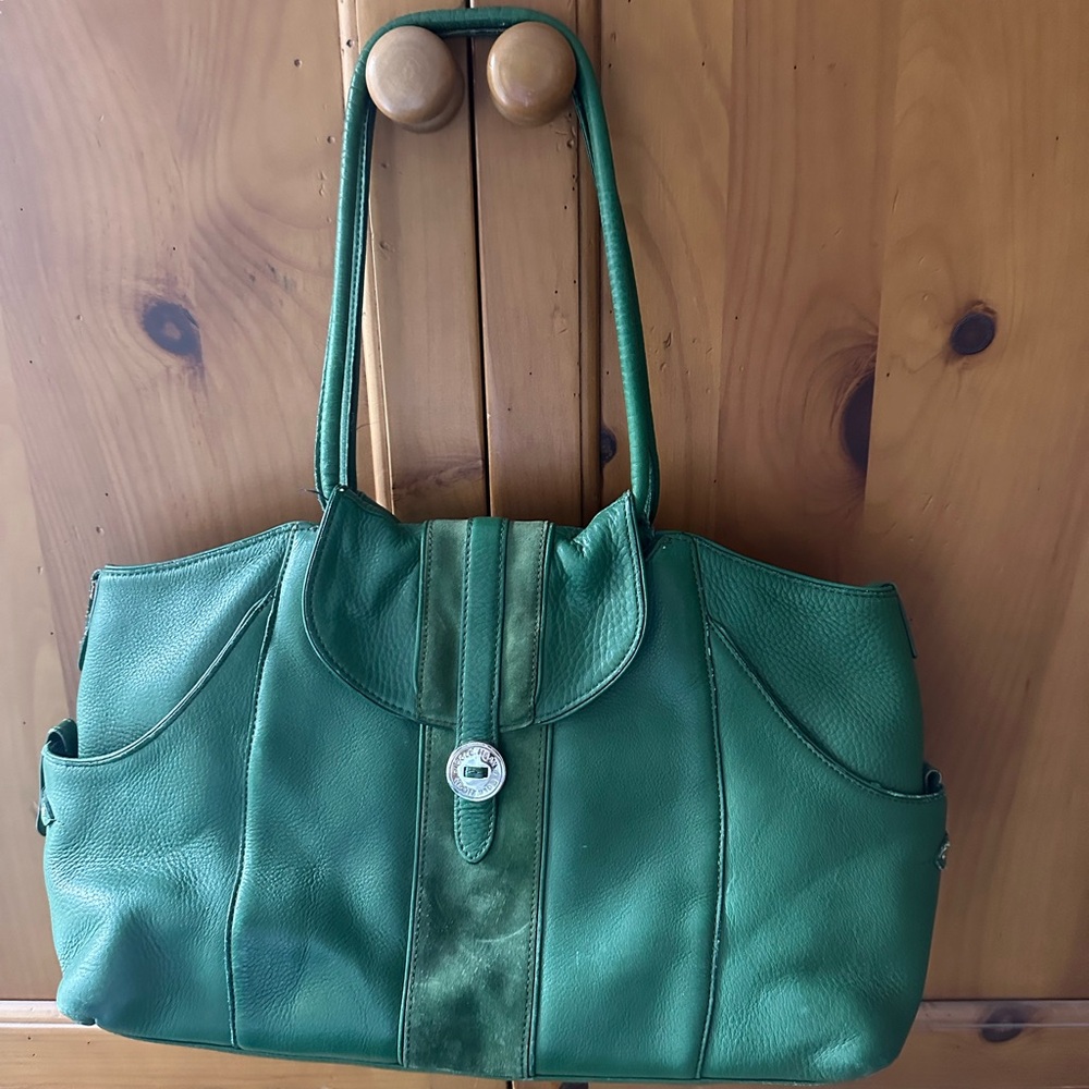 Cole Haan Green Leather Shoulder Bag